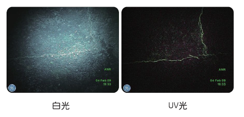 紫外熒光UV工業(yè)內(nèi)窺鏡-滲透檢測與內(nèi)窺檢測在無損檢測中的結合應用