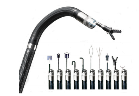 韋林工業(yè)內(nèi)窺鏡內(nèi)置機械手通道的探頭 異物清理解決方案:探頭內(nèi)置機械手通道的工業(yè)內(nèi)窺鏡