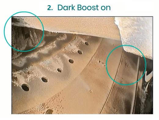 工業(yè)內(nèi)窺鏡檢測(cè)圖像(未啟用暗部增強(qiáng)) 工業(yè)內(nèi)窺鏡檢測(cè)圖像(啟用暗部增強(qiáng))