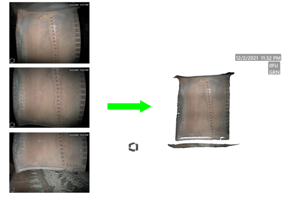 一次性準確測量航空發動機內部的大尺寸缺陷