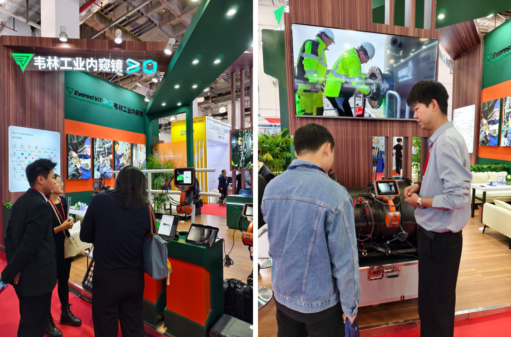 韋林工業內窺鏡展位吸引大批觀眾駐足體驗