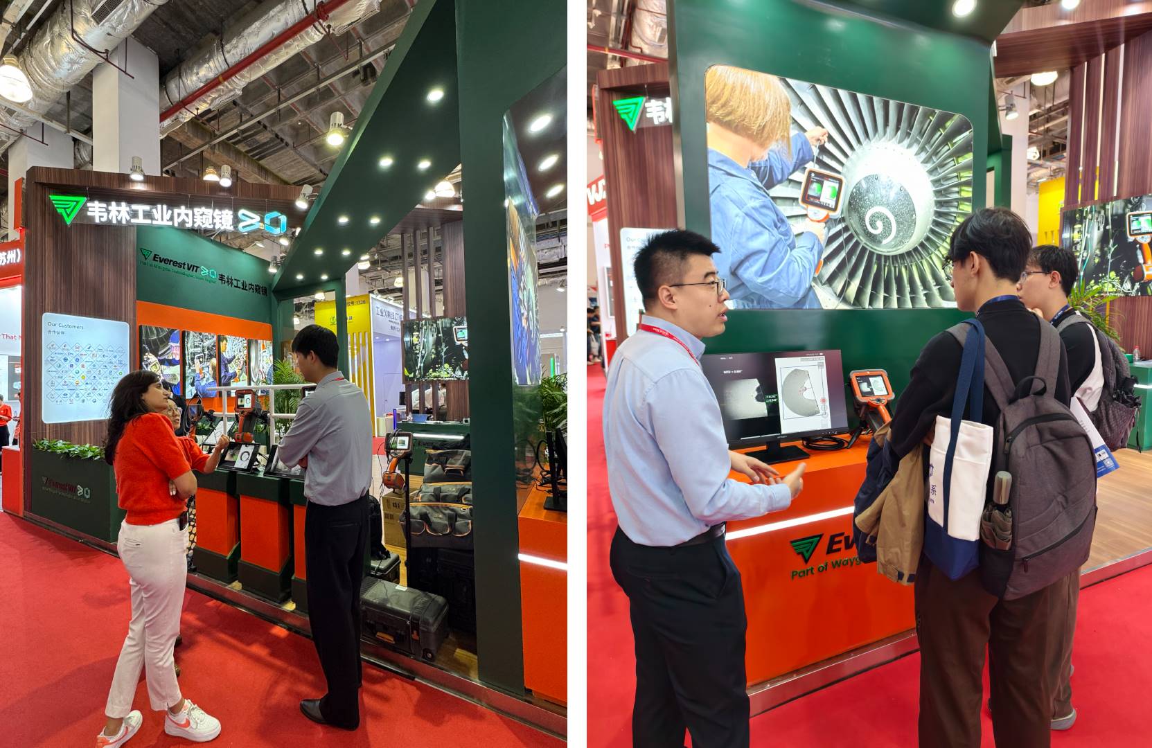 韋林工業內窺鏡產品吸引大量客戶關注